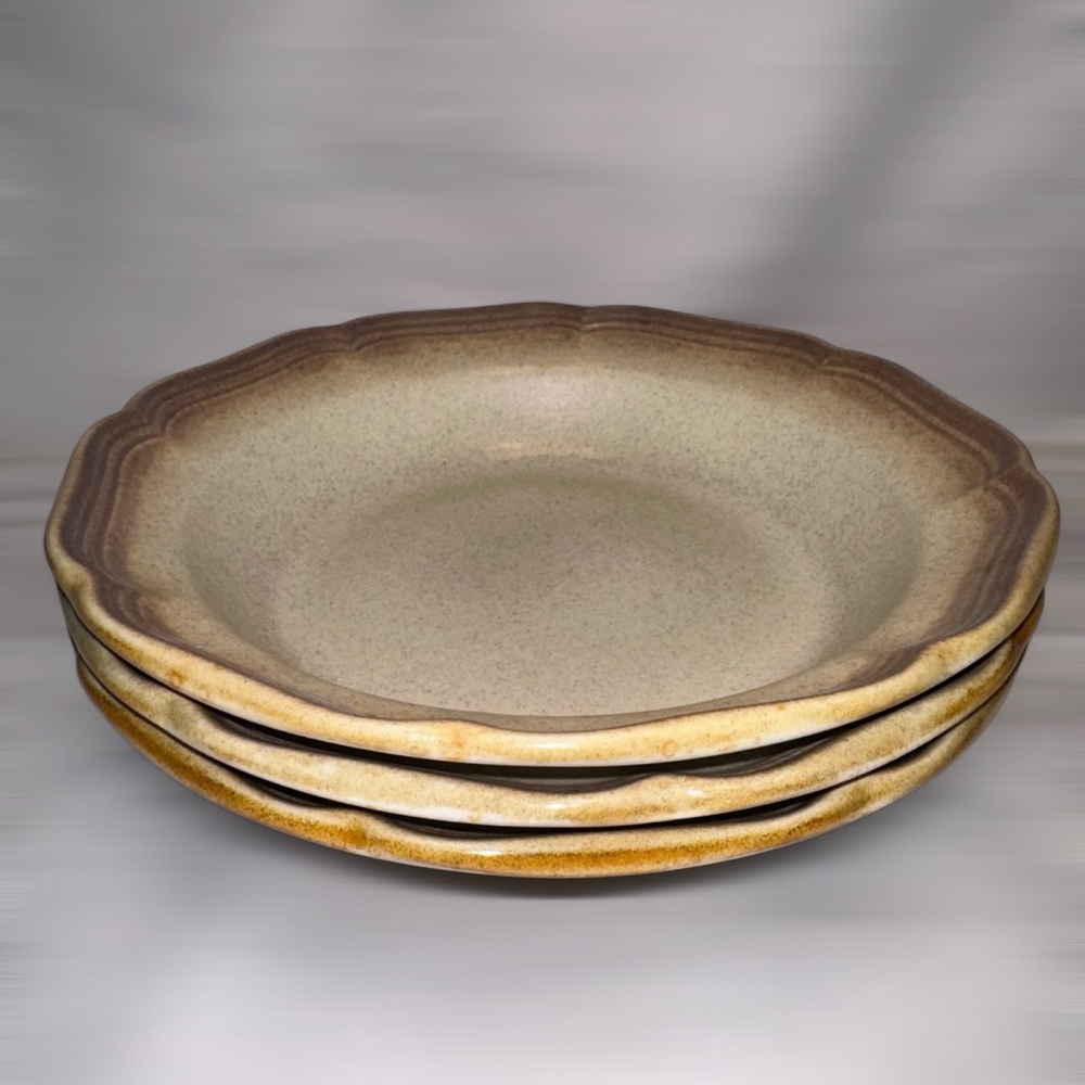 Set of 4 MIKASA Whole Wheat Granola Stoneware Bowls – Vintage 1970s Cottagecore